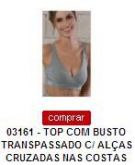 Top Transpassado Cruzado nas Costas