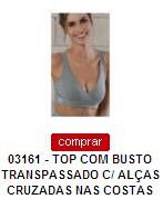 Top Transpassado Cruzado nas Costas